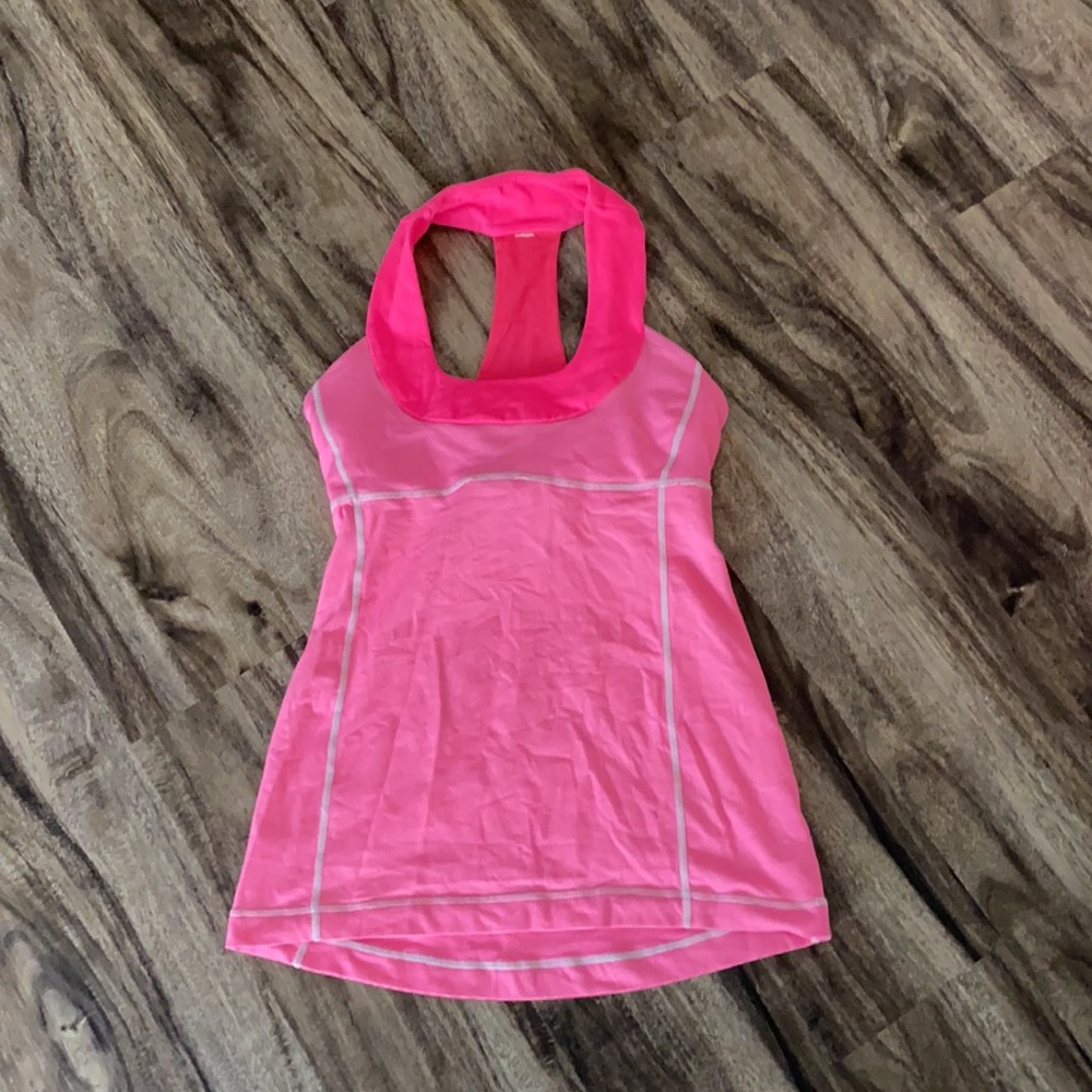 Hot pink lululemon scoop neck - Picture 1 of 13